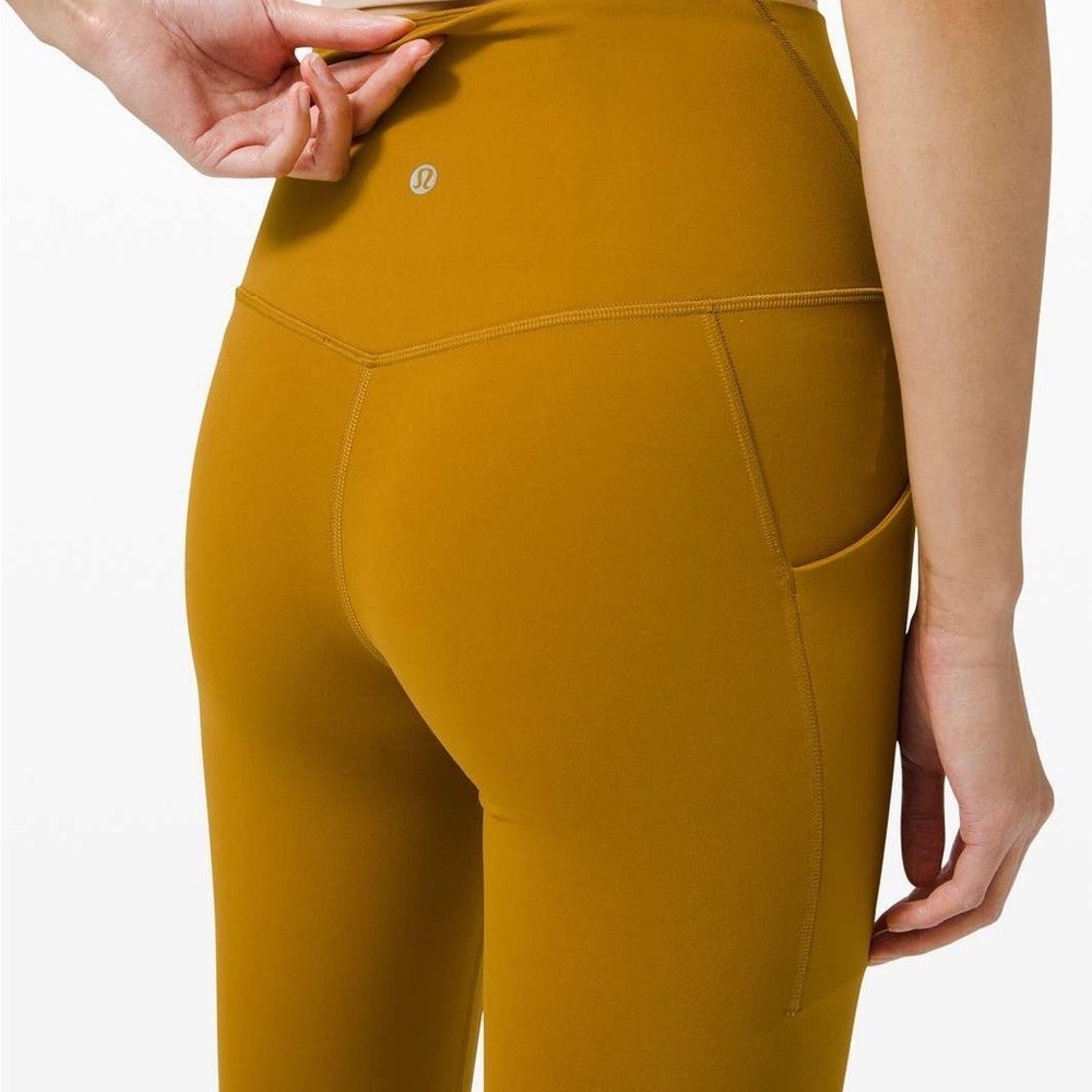 Lululemon Align High Rise Pant with Pockets 25" Gold Spice NWOT Women’s 6 - Picture 4 of 9